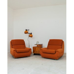 Paire de fauteuils &nbsp;atlantis&nbsp; en tissu n°777