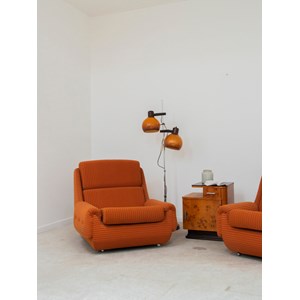 Paire de fauteuils &nbsp;atlantis&nbsp; en tissu n°777