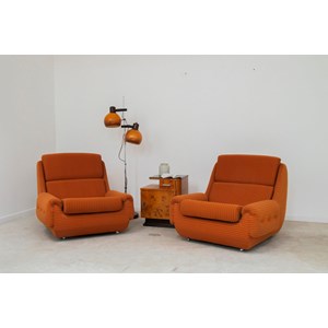 Paire de fauteuils &nbsp;atlantis&nbsp; en tissu n°777