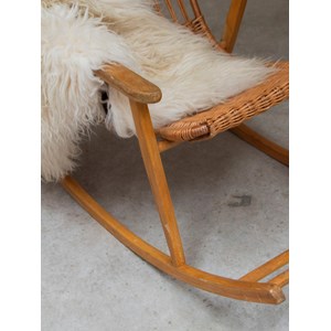 Rocking-chair uluv en bois clair n°56