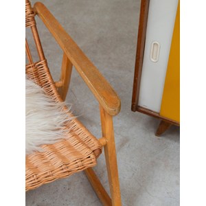 Rocking-chair uluv en bois clair n°56