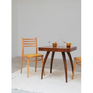 Paire de chaises cannées en bois n°1190