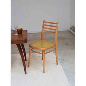 Paire de chaises cannées en bois n°1190