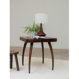 Table d'appoint en bois foncé n°772