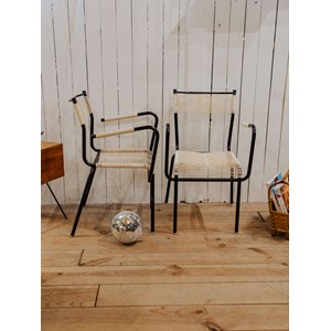 Paire de chaises en scoubidou n°1198