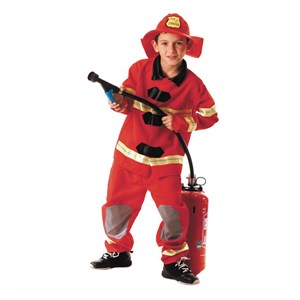 Costume pompier us 7 - 9 ans