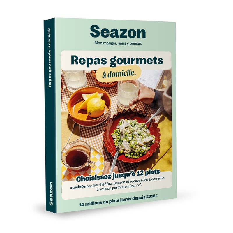 Coffret cadeau seazon - repas gourmets à domicile