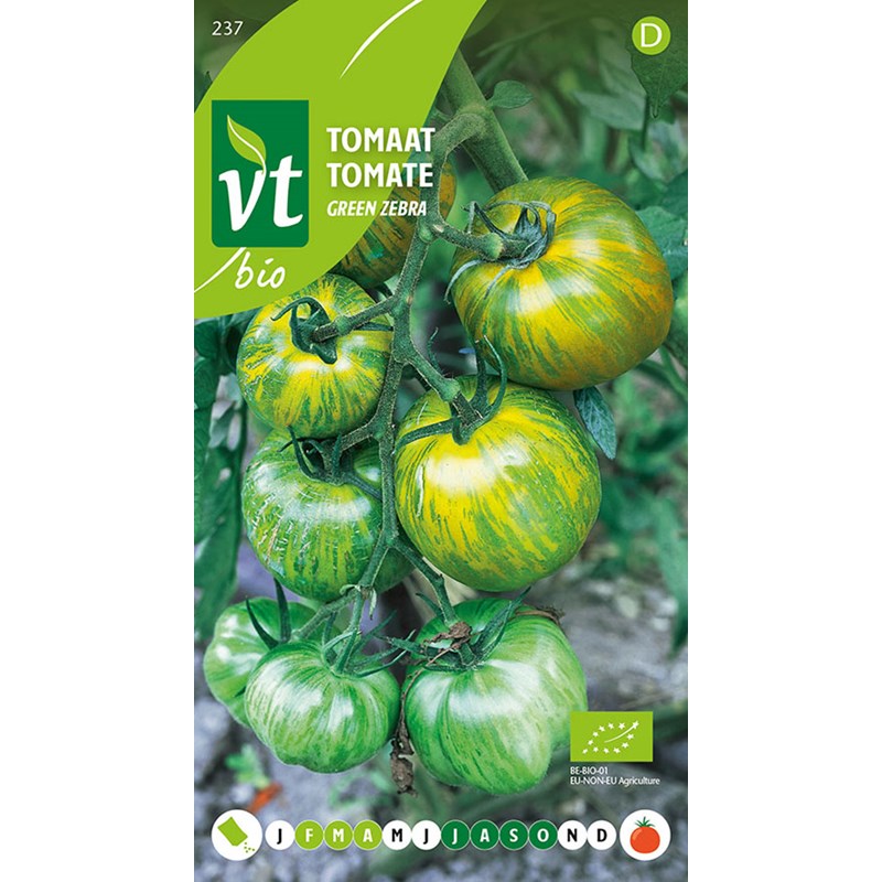 Bio tomate green zebra - ca. 0,2 gr (livraison gratuite)