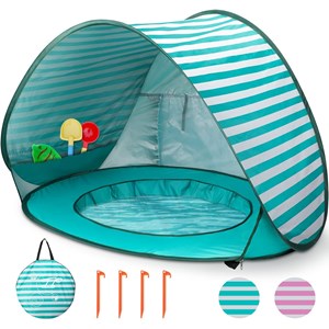 Tente de plage bébé avec mini piscine