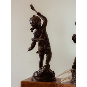 Paire de chérubins en bronze n°564