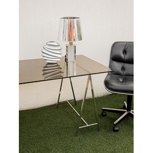 Yvan, le bureau en verre et chrome n°475