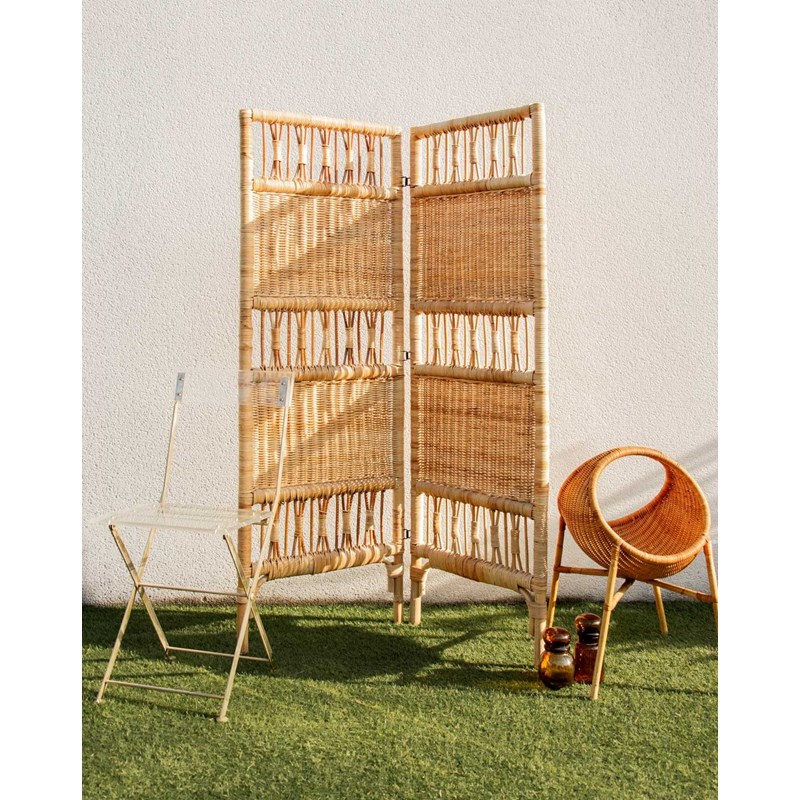 Félix, le grand paravent en rotin n°19