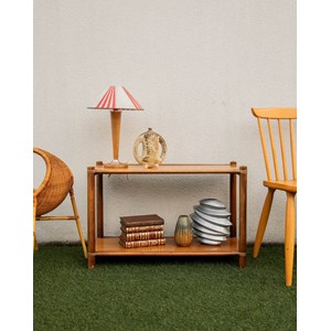 Table d'appoint en bambou et teck n°773