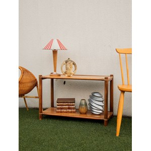 Table d'appoint en bambou et teck n°773