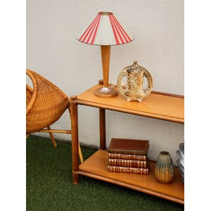 Table d'appoint en bambou et teck n°773