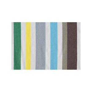 Set support en métal avec hamac simple à franges multicolore