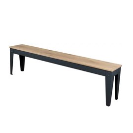 Banc intérieur gris-chêne sablé