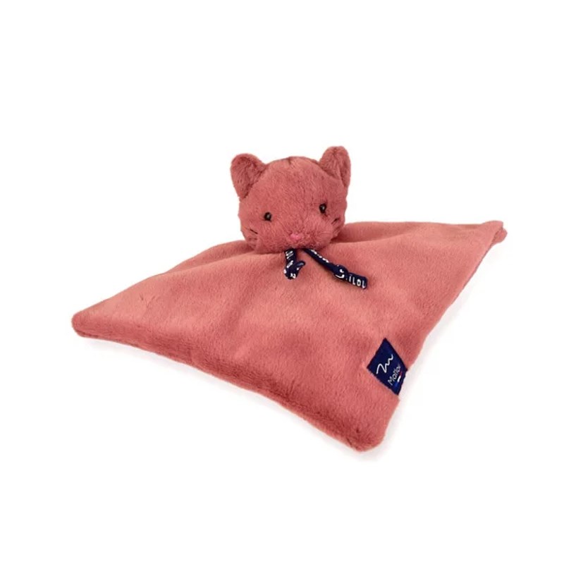 Maïlou Tradition - Chat dorlotin - doudou plat rose