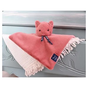 Chat dorlotin - doudou plat rose