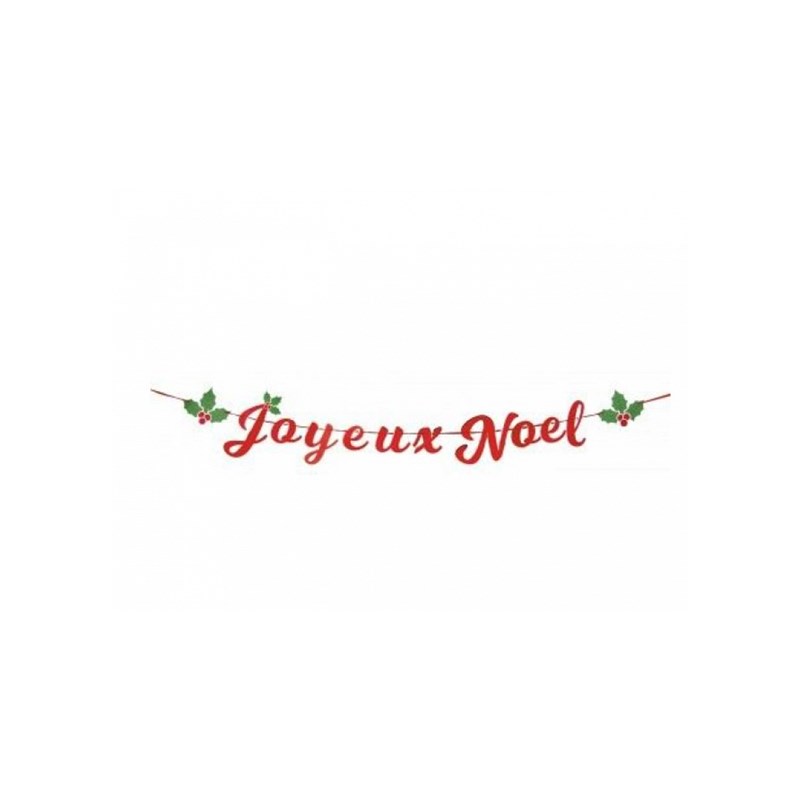 Guirlande deco lettres joyeux noel