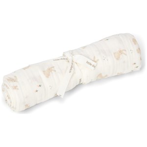 Lange en gaze de coton baby bunny (120 x 120 cm)