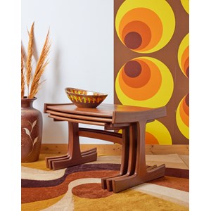 Tables gigognes scandinaves en bois n°128