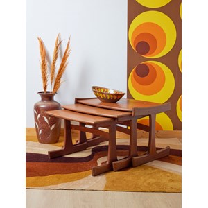 Tables gigognes scandinaves en bois n°128