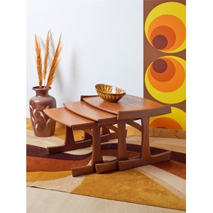 Tables gigognes scandinaves en bois n°128