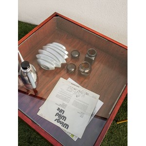 Table basse en palissandre claudio salocchi n°729