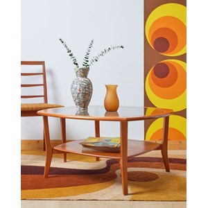 Table basse scandinave en bois clair n°735