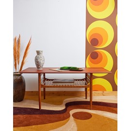 Table basse scandinave en bois clair n°732