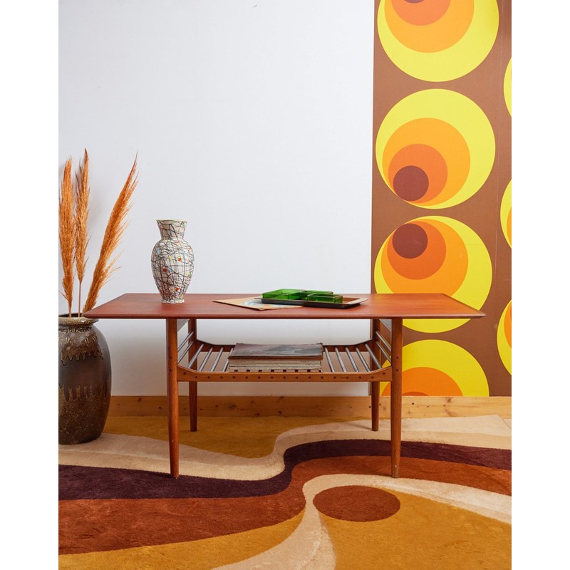 Table basse scandinave en bois clair n°732