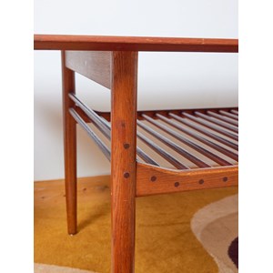 Table basse scandinave en bois clair n°732