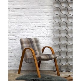 Fauteuil steiner en bois et tissu n°660