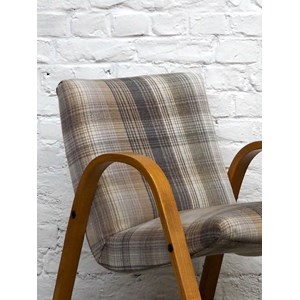 Fauteuil steiner en bois et tissu n°660