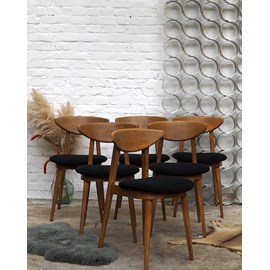 Alma, le lot de 6 chaises baumann n°1186