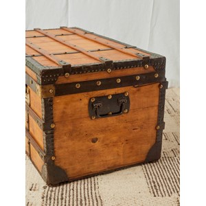 Grande malle en bois et métal  n°241