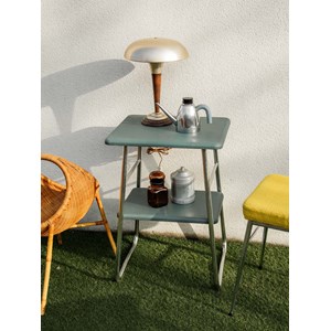 Table d'appoint industrielle chromée n°779