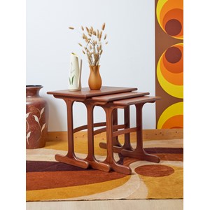 Tables gigognes scandinaves en bois n°129