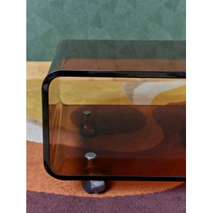 Table basse en plexiglass fumé n°742