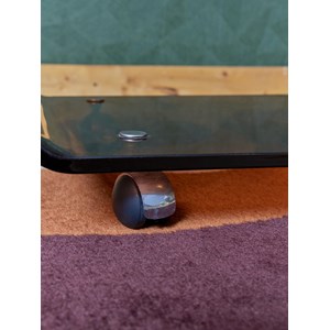 Table basse en plexiglass fumé n°742