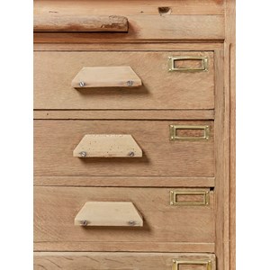 Grand meuble de métier en bois clair n°207