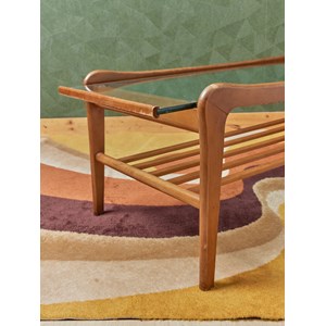 Table basse scandinave en bois clair n°740