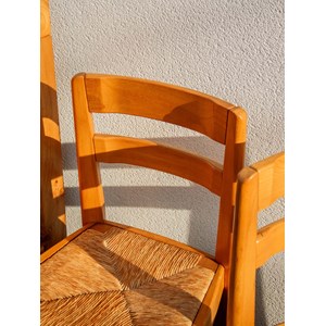 Paire de chaises en orme maison regain n°1202
