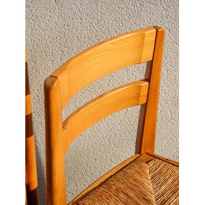 Paire de chaises en orme maison regain n°1202