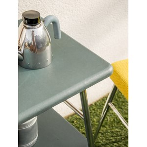 Table d'appoint industrielle en chrome n°778