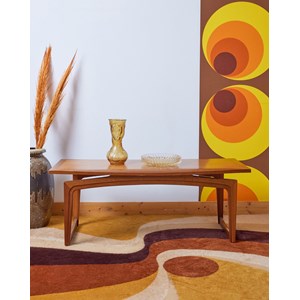 Table basse scandinave en bois clair n°731