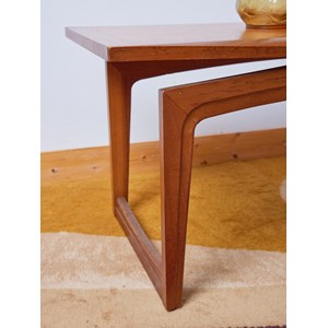 Table basse scandinave en bois clair n°731