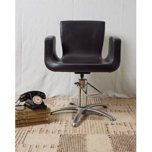 Fauteuil de coiffeur en cuir n°748