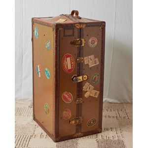 Grande malle cabine en métal n°246